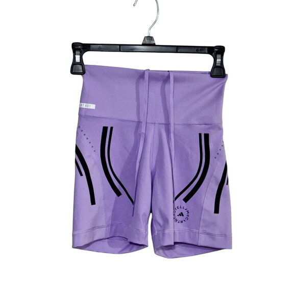 Adidas Stella McCartney Womens XS High-Waist Running Shorts Purple - Picture 1 of 4
